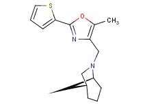 (1R*,5S*)-6-{[5-methyl-2-(2-thienyl)-1,3-oxazol-4-yl]methyl}-6-azabicyclo[3.2.1]octane