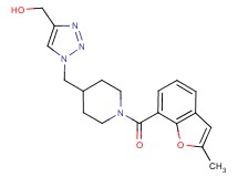 [1-({1-[(2-methyl-1-benzofuran-7-yl)carbonyl]-4-piperidinyl}methyl)-1H-1,2,3-triazol-4-yl]methanol