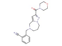2-{[2-(morpholin-4-ylcarbonyl)-7,8-dihydro-4H-pyrazolo[1,5-a][1,4]diazepin-5(6H)-yl]methyl}benzonitrile