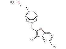 (1S*,5R*)-3-[(3,5-dimethyl-1-benzofuran-2-yl)methyl]-6-(2-methoxyethyl)-3,6-diazabicyclo[3.2.2]nonane