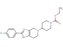 ethyl 4-[2-(4-chlorophenyl)-1,4,6,7-tetrahydro-5H-imidazo[4,5-c]pyridin-5-yl]piperidine-1-carboxylate