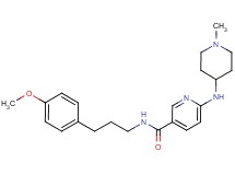N-[3-(4-methoxyphenyl)propyl]-6-[(1-methylpiperidin-4-yl)amino]nicotinamide