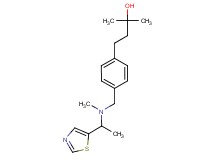 2-methyl-4-[4-({methyl[1-(1,3-thiazol-5-yl)ethyl]amino}methyl)phenyl]-2-butanol