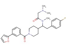 N~1~-(2-(4-fluorophenyl)-1-{1-[3-(2-furyl)benzoyl]-4-piperidinyl}ethyl)-N~1~,N~2~,N~2~-trimethylglycinamide