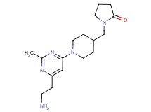 1-({1-[6-(2-aminoethyl)-2-methylpyrimidin-4-yl]piperidin-4-yl}methyl)pyrrolidin-2-one
