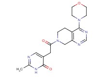 2-methyl-5-[2-(4-morpholin-4-yl-5,8-dihydropyrido[3,4-d]pyrimidin-7(6H)-yl)-2-oxoethyl]pyrimidin-4(3H)-one