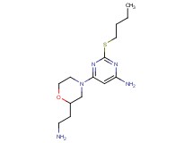 6-[2-(2-aminoethyl)-4-morpholinyl]-2-(butylthio)-4-pyrimidinamine dihydrochloride