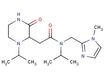N-isopropyl-2-(1-isopropyl-3-oxo-2-piperazinyl)-N-[(1-methyl-1H-imidazol-2-yl)methyl]acetamide