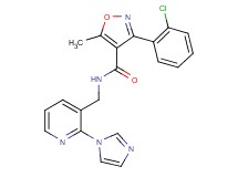 3-(2-chlorophenyl)-N-{[2-(1H-imidazol-1-yl)pyridin-3-yl]methyl}-5-methylisoxazole-4-carboxamide