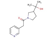 2-[1-(pyridin-3-ylacetyl)pyrrolidin-3-yl]propan-2-ol