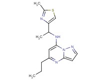 N-[1-(2-methyl-1,3-thiazol-4-yl)ethyl]-5-propylpyrazolo[1,5-a]pyrimidin-7-amine