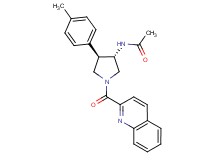 N-[(3S*,4R*)-4-(4-methylphenyl)-1-(2-quinolinylcarbonyl)-3-pyrrolidinyl]acetamide