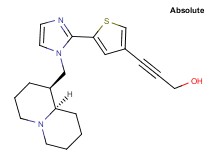 3-(5-{1-[(1S,9aR)-octahydro-2H-quinolizin-1-ylmethyl]-1H-imidazol-2-yl}-3-thienyl)prop-2-yn-1-ol