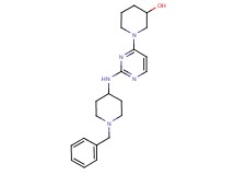 1-{2-[(1-benzylpiperidin-4-yl)amino]pyrimidin-4-yl}piperidin-3-ol