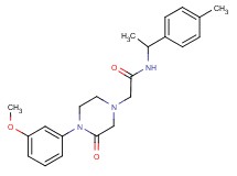 2-[4-(3-methoxyphenyl)-3-oxo-1-piperazinyl]-N-[1-(4-methylphenyl)ethyl]acetamide