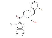 {3-(2-fluorobenzyl)-1-[(1-methyl-1H-indol-2-yl)carbonyl]-3-piperidinyl}methanol
