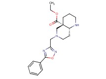 ethyl (4aS*,8aR*)-6-[(5-phenyl-1,2,4-oxadiazol-3-yl)methyl]octahydro-1,6-naphthyridine-4a(2H)-carboxylate