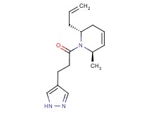 (2R*,6R*)-2-allyl-6-methyl-1-[3-(1H-pyrazol-4-yl)propanoyl]-1,2,3,6-tetrahydropyridine