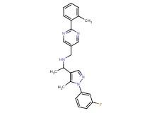 1-[1-(3-fluorophenyl)-5-methyl-1H-pyrazol-4-yl]-N-{[2-(2-methylphenyl)-5-pyrimidinyl]methyl}ethanamine