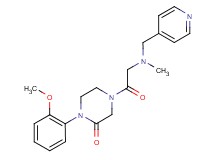 1-(2-methoxyphenyl)-4-[N-methyl-N-(4-pyridinylmethyl)glycyl]-2-piperazinone
