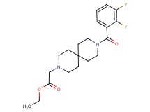 ethyl [9-(2,3-difluorobenzoyl)-3,9-diazaspiro[5.5]undec-3-yl]acetate
