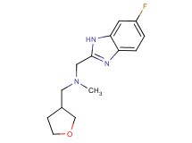 1-(6-fluoro-1H-benzimidazol-2-yl)-N-methyl-N-(tetrahydrofuran-3-ylmethyl)methanamine