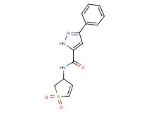 N-(1,1-dioxido-2,3-dihydro-3-thienyl)-3-phenyl-1H-pyrazole-5-carboxamide