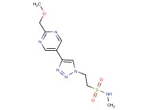 2-{4-[2-(methoxymethyl)pyrimidin-5-yl]-1H-1,2,3-triazol-1-yl}-N-methylethanesulfonamide