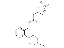 2-(1,1-dioxido-2,3-dihydro-3-thienyl)-N-{[2-(4-methylpiperazin-1-yl)pyridin-3-yl]methyl}acetamide