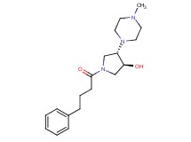 (3S*,4S*)-4-(4-methylpiperazin-1-yl)-1-(4-phenylbutanoyl)pyrrolidin-3-ol