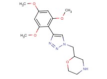 2-{[4-(2,4,6-trimethoxyphenyl)-1H-1,2,3-triazol-1-yl]methyl}morpholine hydrochloride