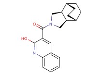 3-[rel-(1R,2R,6S,7S)-4-azatricyclo[5.2.2.0~2,6~]undec-4-ylcarbonyl]-2-quinolinol