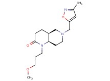 (4aS*,8aR*)-1-(3-methoxypropyl)-6-[(3-methylisoxazol-5-yl)methyl]octahydro-1,6-naphthyridin-2(1H)-one