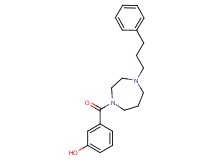 3-{[4-(3-phenylpropyl)-1,4-diazepan-1-yl]carbonyl}phenol