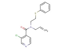 N-allyl-3-chloro-N-[2-(phenylthio)ethyl]isonicotinamide