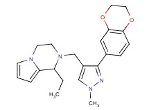 2-{[3-(2,3-dihydro-1,4-benzodioxin-6-yl)-1-methyl-1H-pyrazol-4-yl]methyl}-1-ethyl-1,2,3,4-tetrahydropyrrolo[1,2-a]pyrazine