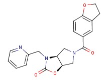 (3aS*,6aR*)-5-(2,3-dihydro-1-benzofuran-5-ylcarbonyl)-3-(pyridin-2-ylmethyl)hexahydro-2H-pyrrolo[3,4-d][1,3]oxazol-2-one