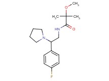 N-[2-(4-fluorophenyl)-2-pyrrolidin-1-ylethyl]-2-methoxy-2-methylpropanamide