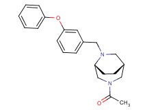 (1R*,5R*)-3-acetyl-6-(3-phenoxybenzyl)-3,6-diazabicyclo[3.2.2]nonane