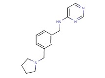 N-[3-(pyrrolidin-1-ylmethyl)benzyl]pyrimidin-4-amine