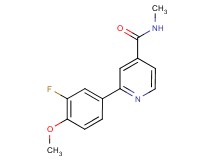2-(3-fluoro-4-methoxyphenyl)-N-methylisonicotinamide