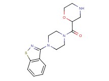 3-[4-(2-morpholinylcarbonyl)-1-piperazinyl]-1,2-benzisothiazole