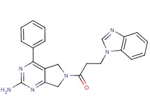 6-[3-(1H-benzimidazol-1-yl)propanoyl]-4-phenyl-6,7-dihydro-5H-pyrrolo[3,4-d]pyrimidin-2-amine