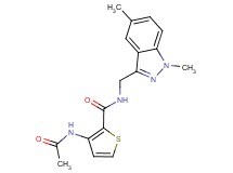 3-(acetylamino)-N-[(1,5-dimethyl-1H-indazol-3-yl)methyl]thiophene-2-carboxamide