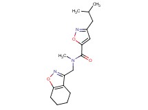 3-isobutyl-N-methyl-N-(4,5,6,7-tetrahydro-1,2-benzisoxazol-3-ylmethyl)-5-isoxazolecarboxamide