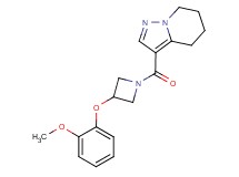 3-{[3-(2-methoxyphenoxy)azetidin-1-yl]carbonyl}-4,5,6,7-tetrahydropyrazolo[1,5-a]pyridine