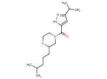 4-[(3-isopropyl-1H-pyrazol-5-yl)carbonyl]-2-(4-methylpentyl)morpholine