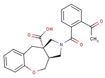 (3aS*,10aS*)-2-(2-acetylbenzoyl)-2,3,3a,4-tetrahydro-1H-[1]benzoxepino[3,4-c]pyrrole-10a(10H)-carboxylic acid