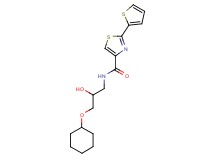 N-[3-(cyclohexyloxy)-2-hydroxypropyl]-2-(2-thienyl)-1,3-thiazole-4-carboxamide