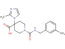 1-{[(3-methylbenzyl)amino]carbonyl}-4-(2-methyl-1H-imidazol-1-yl)piperidine-4-carboxylic acid